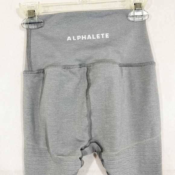 Alphalete Revival Leggings Gray Full Length Workout Atheltic Compression Size XS - Picture 4 of 11